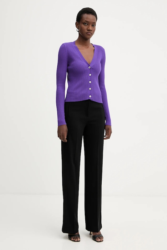 Pinko cardigan din amestec de lână 105506.A18M violet AW25