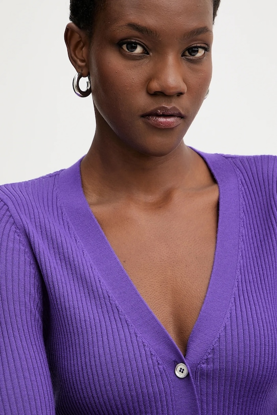 Pinko cardigan din amestec de lână violet 105506.A18M