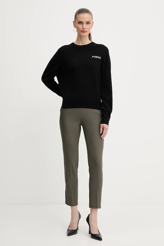 Pinko pulover de lână 105561.A2SI negru AW25