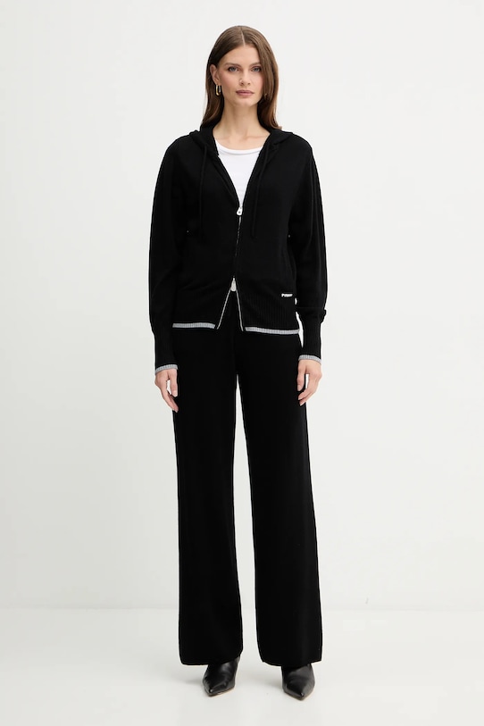 Pinko gyapjú kardigán 105491.A2Q9 fekete AW25