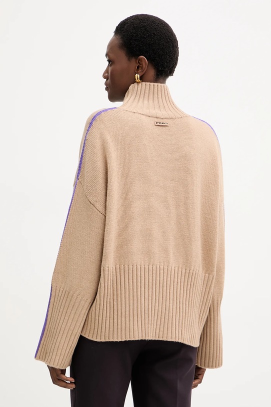 Odzież Pinko sweter wełniany 105396.A2PL beżowy