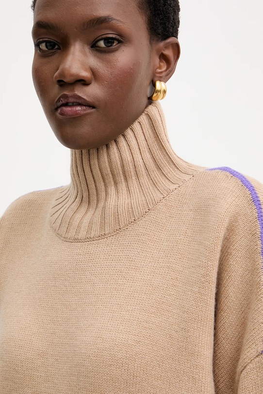 Pinko sweter wełniany beżowy 105396.A2PL