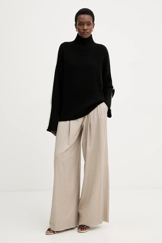 Pinko sweter wełniany 105396.A2PL czarny AW25