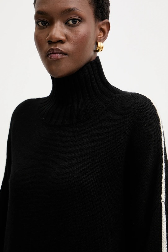 Pinko sweter wełniany czarny 105396.A2PL