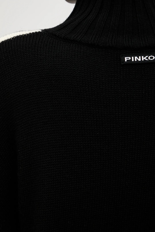 Pinko sweter wełniany 105396.A2PL czarny