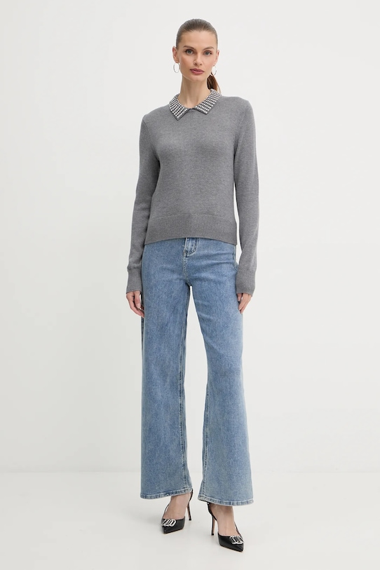 Pinko pulover din amestec de lână 105530.A2S4 gri AW25