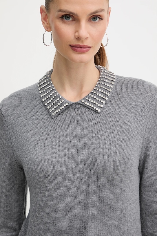 Pinko pulover din amestec de lână gri 105530.A2S4