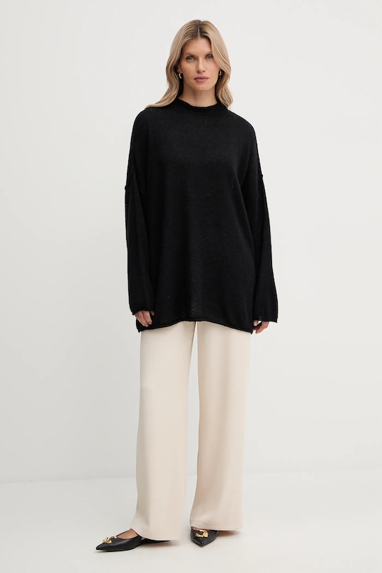 Pinko pulover de lână 105749.A2UN negru AW25