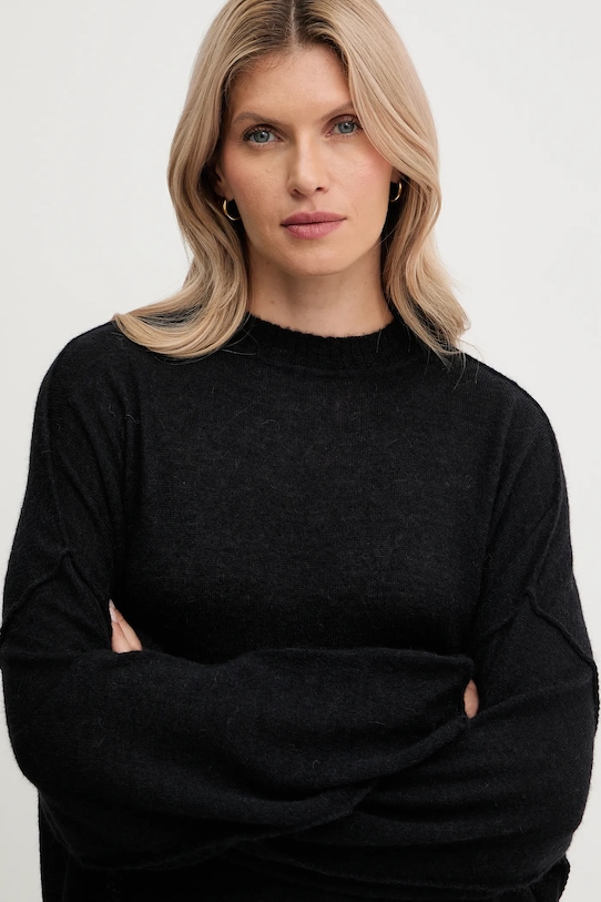 Pinko pulover de lână negru 105749.A2UN