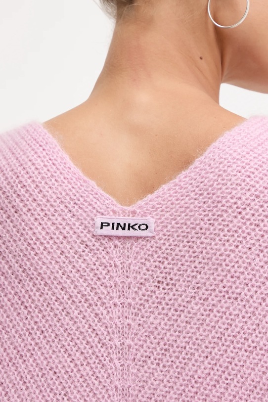 Μάλλινο πουλόβερ Pinko 105564.A2S5 ροζ