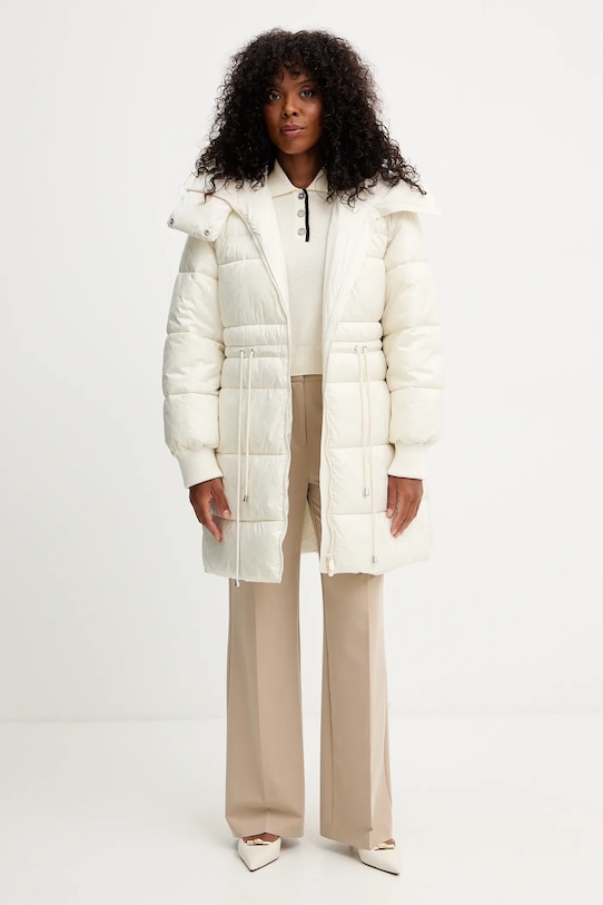 Vlnené polo Pinko 105450.A2Q9 béžová AW25