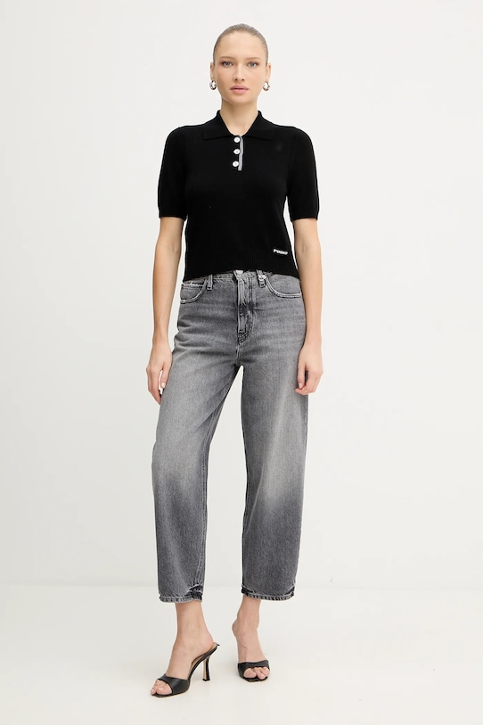 Pinko polo wełniane 105450.A2Q9 czarny AW25