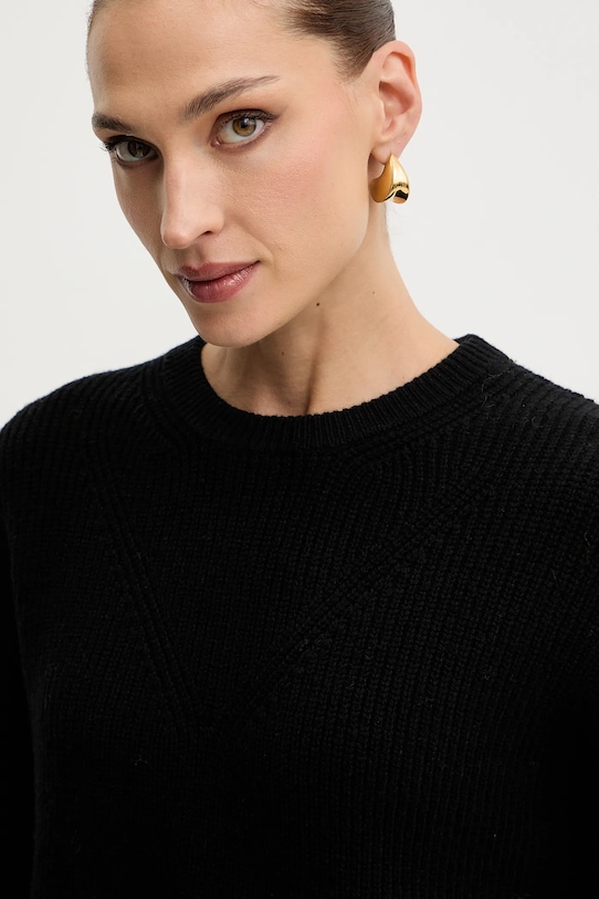 Pinko sweter z dodatkiem wełny czarny 105505.A2R1