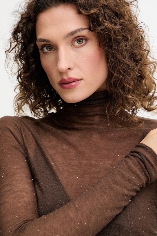 Pinko sweter brązowy 105821.A2PM