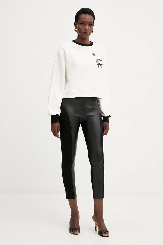 Βαμβακερή μπλούζα Pinko 105609.A2TD λευκό AW25