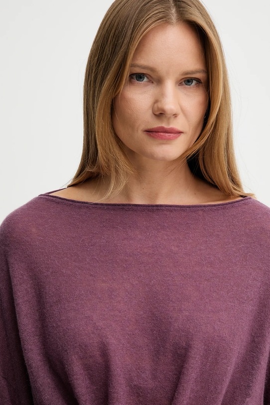 United Colors of Benetton pulover de lână violet 109PD10E1