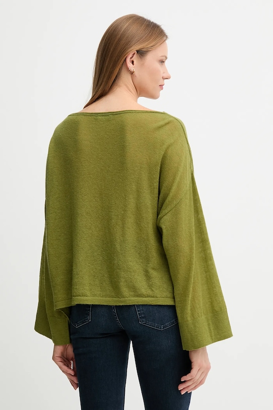 Одежда Свитер с шерстью United Colors of Benetton 109PD10E1 зелёный