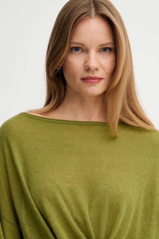 United Colors of Benetton pulover de lână verde 109PD10E1