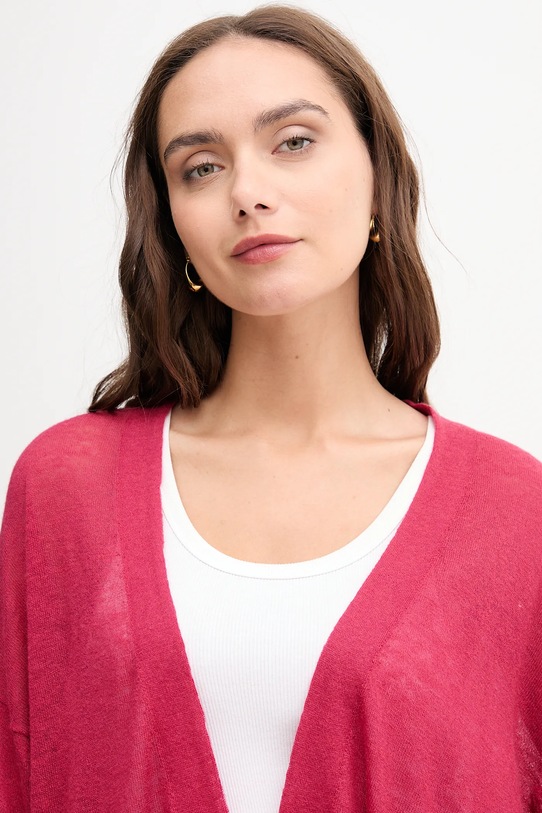 United Colors of Benetton kardigan z wełną różowy 109PD6056