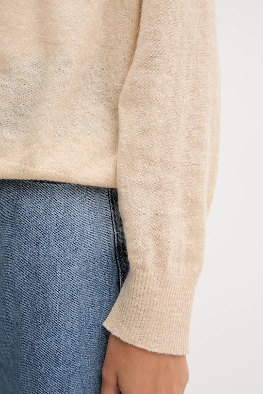 United Colors of Benetton kardigan z wełną 109PD6056 beżowy