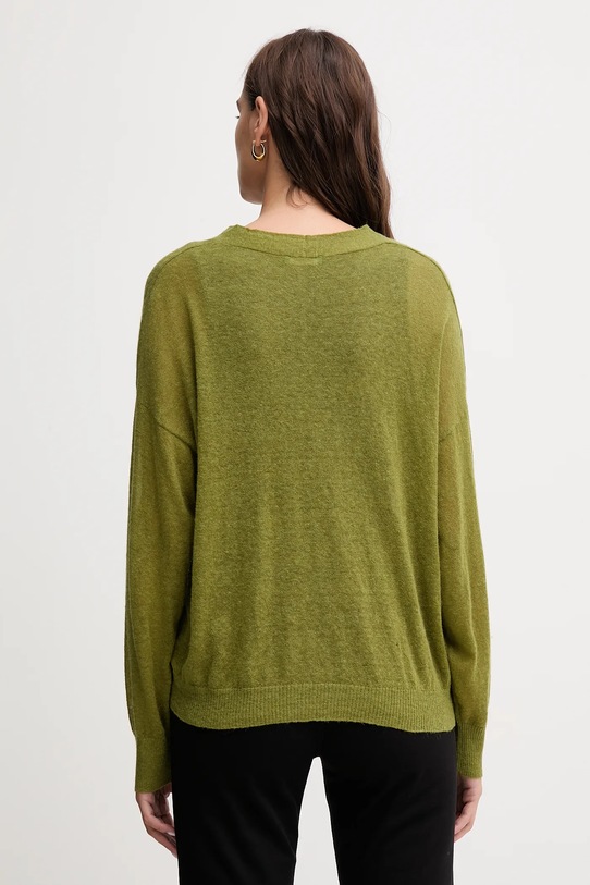 Odzież United Colors of Benetton kardigan z wełną 109PD6056 zielony