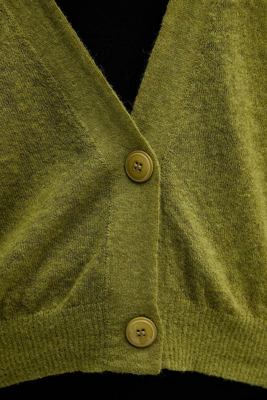 United Colors of Benetton kardigan z wełną 109PD6056 zielony