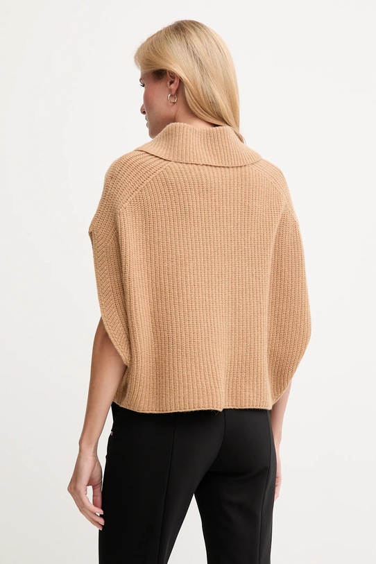 Îmbrăcăminte United Colors of Benetton poncho de lână 1344DU01K bej