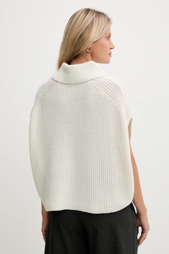 Odzież United Colors of Benetton poncho z dodatkiem wełny 1344DU01K beżowy