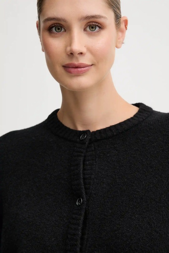 OUI cardigan de lână negru 94462