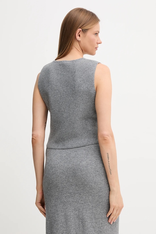 Odzież OUI kamizelka z wełną 86170 szary