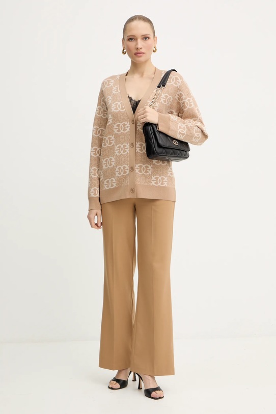 Pinko kardigan 106042.A2YD brązowy AW25