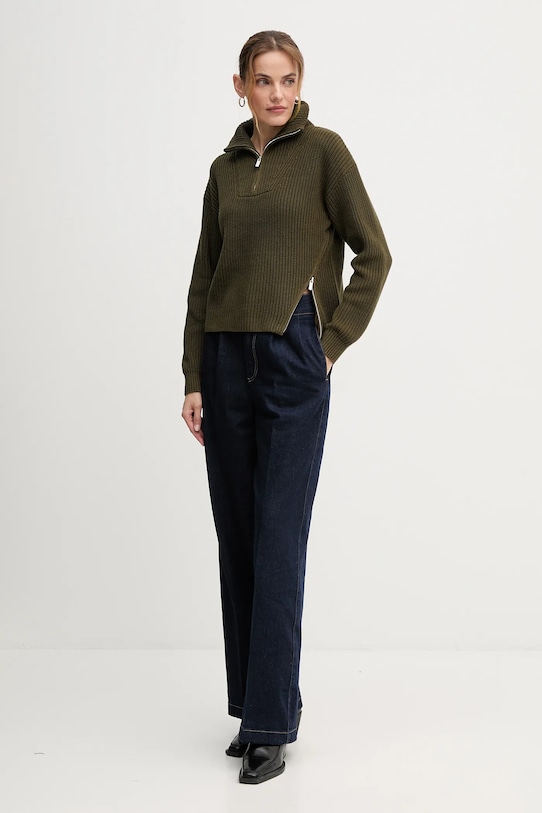 OUI sweter 94273 zielony AW25