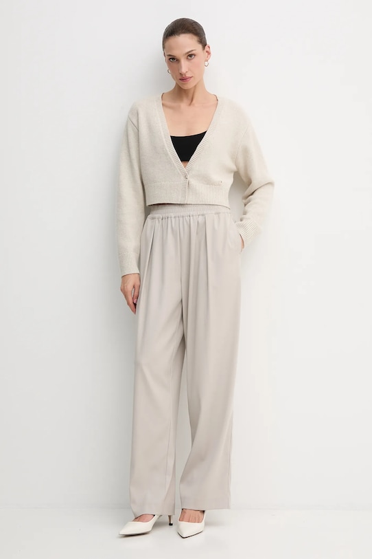 OUI sweter 85772 beżowy AW25