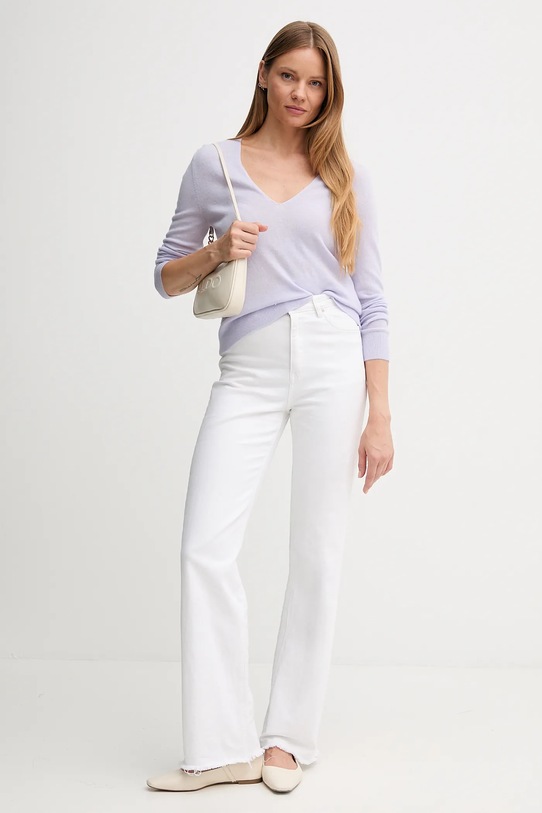 Μάλλινο πουλόβερ United Colors of Benetton 1002D401Y μωβ AW25