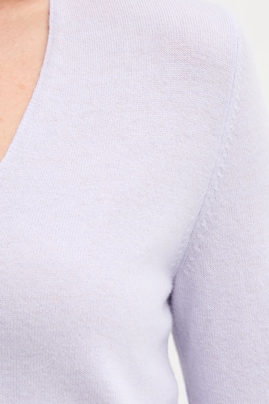 United Colors of Benetton sweter wełniany 1002D401Y fioletowy