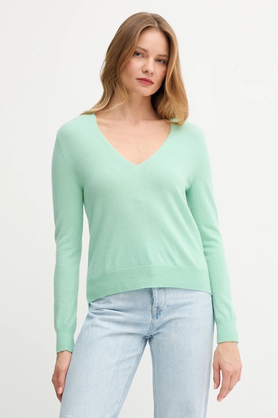 Μάλλινο πουλόβερ United Colors of Benetton μαλλί πράσινο 1002D401Y