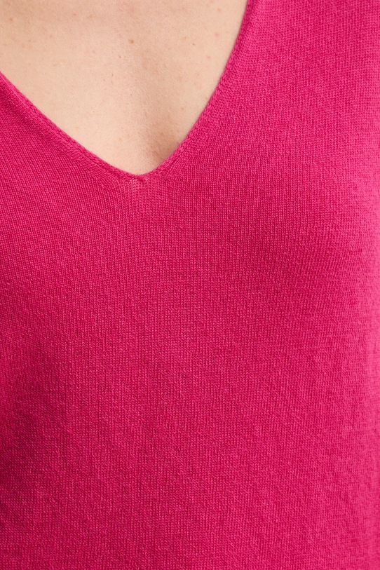 United Colors of Benetton sweter wełniany 1002D401Y różowy