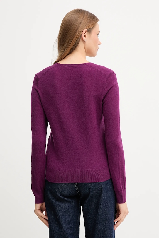 Odzież United Colors of Benetton sweter wełniany 1002D401Y fioletowy