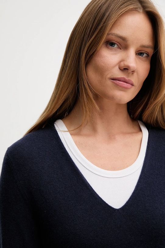 United Colors of Benetton maglione in lana blu navy 1002D401Y