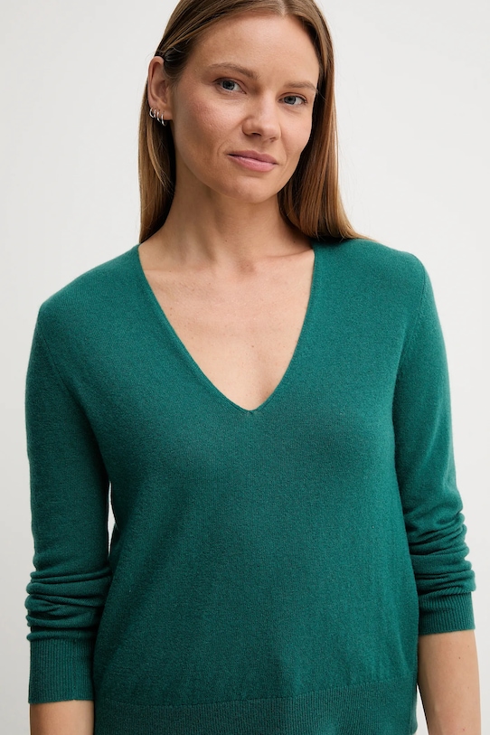 United Colors of Benetton sweter wełniany zielony 1002D401Y