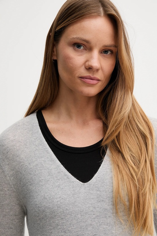 United Colors of Benetton sweter wełniany szary 1002D401Y