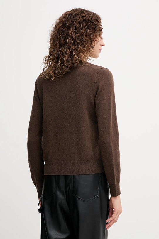 Odzież United Colors of Benetton sweter wełniany 1002D401Y brązowy