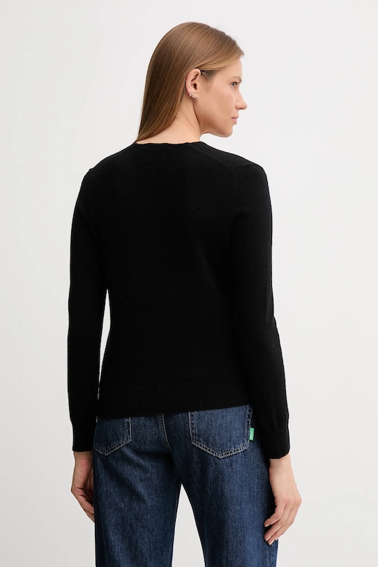 Îmbrăcăminte United Colors of Benetton pulover de lână 1002D401Y negru