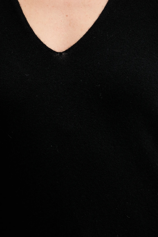 United Colors of Benetton pulover de lână 1002D401Y negru