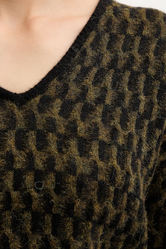 Sveter s prímesou vlny United Colors of Benetton 1012E403C zelená