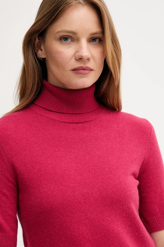 United Colors of Benetton sweter z dodatkiem wełny dziecięcy różowy 102HD203X
