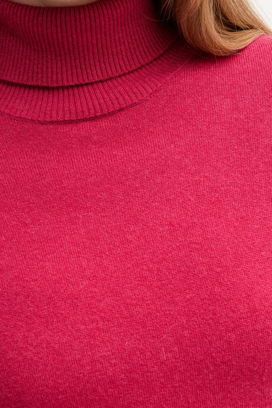 Detský sveter s prímesou vlny United Colors of Benetton 102HD203X ružová