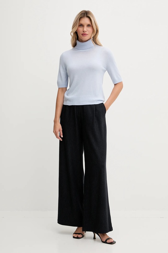 Dětský svetr s příměsí vlny United Colors of Benetton 102HD203X modrá AW25