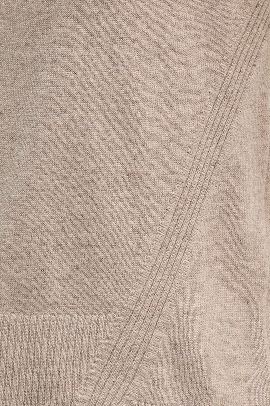 Παιδικό πουλόβερ με προσθήκη μαλλιού United Colors of Benetton 102HD203X καφέ