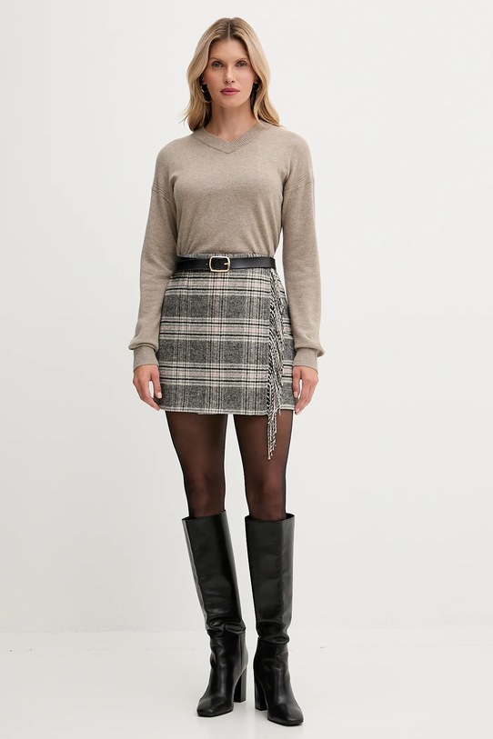 United Colors of Benetton sweter z dodatkiem wełny 102HD4032 beżowy AW25